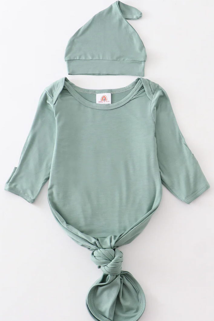 TEAL BABY GOWN