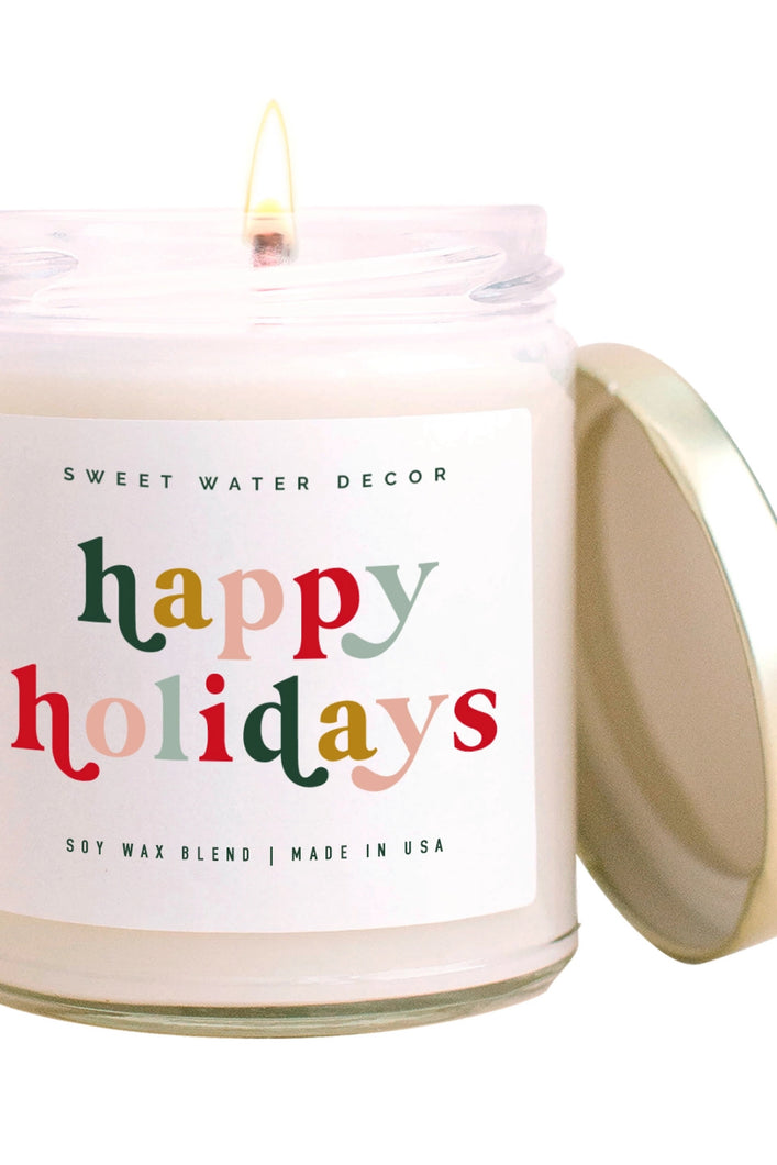 HAPPY HOLIDAYS SOY CANDLE