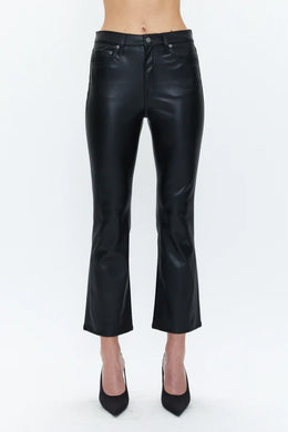 LENNON HIGH RISE CROP - SLATE BLACK