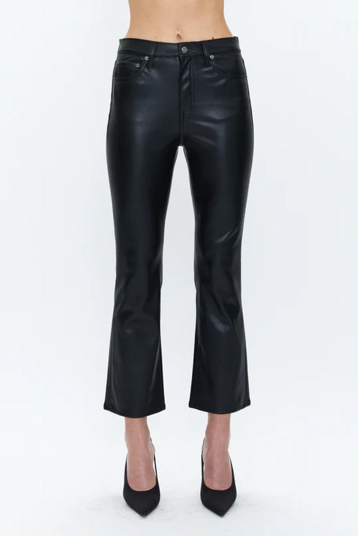 LENNON HIGH RISE CROP - SLATE BLACK