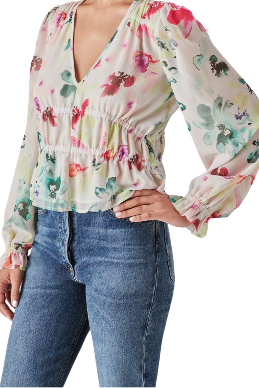 ARDENNE FLORAL TOP