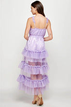 TULLE TIERED LONG DRESS