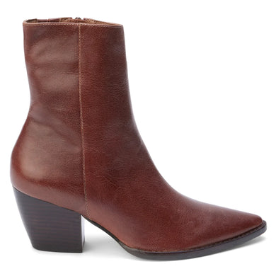 CATY ANKLE BOOT BOURBON LEATHER