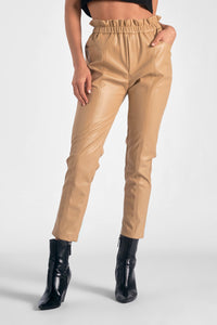 SANDY FUAX LEATHER PANT