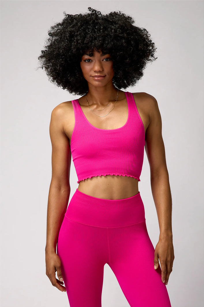 AMOR CROP TANK - MAGENTA