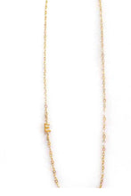SIDE INITIAL NECKLACE.