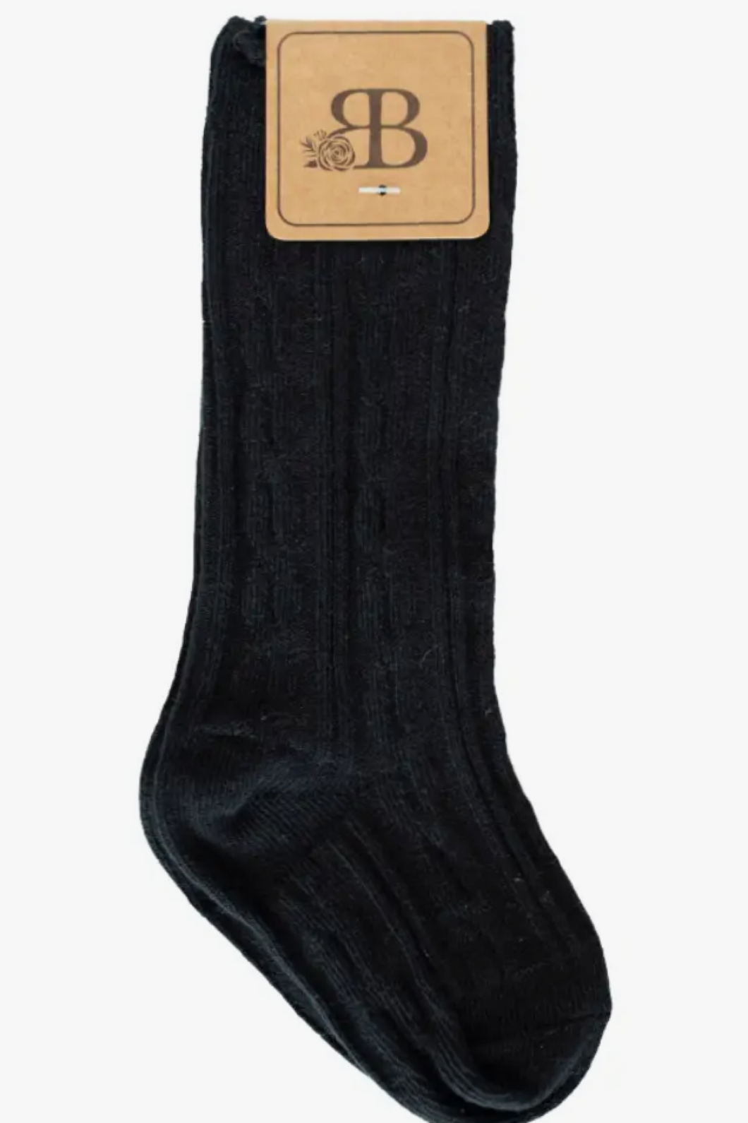 PEPPER KNEE-HIGH CABLE KNIT SOCKS