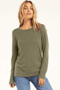 EVERYDAY BRUSHED LONG SLEEVE TOP