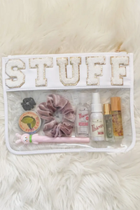 CUSTOMIZABLE CLEAR ZIPPER MAKEUP BAG