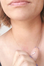 SIDE INITIAL NECKLACE.